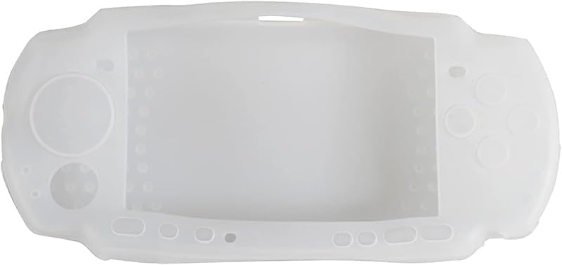 Sonuen Silicone Protective Cover for PSP 2000 3000 Console Soft Travel Protector Skin Case (White) - Image 2